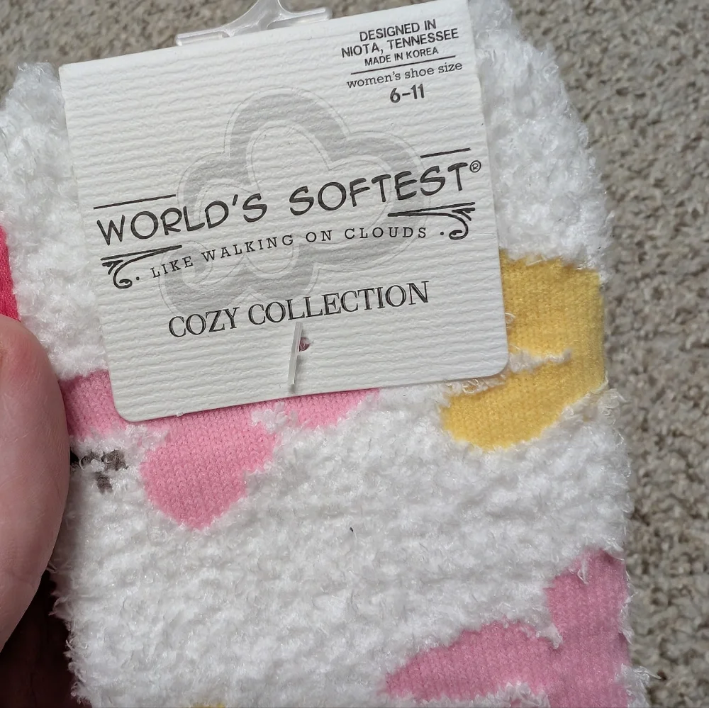 Fuzzy Butterfly Socks